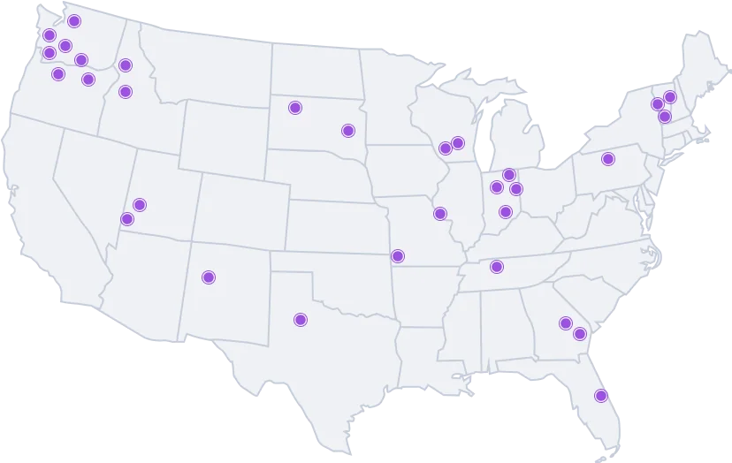US Map with NETCCN government deployments